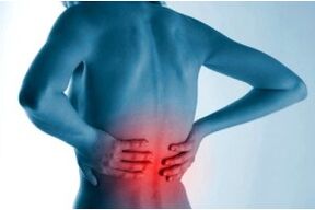 Localización da osteocondrose espinal